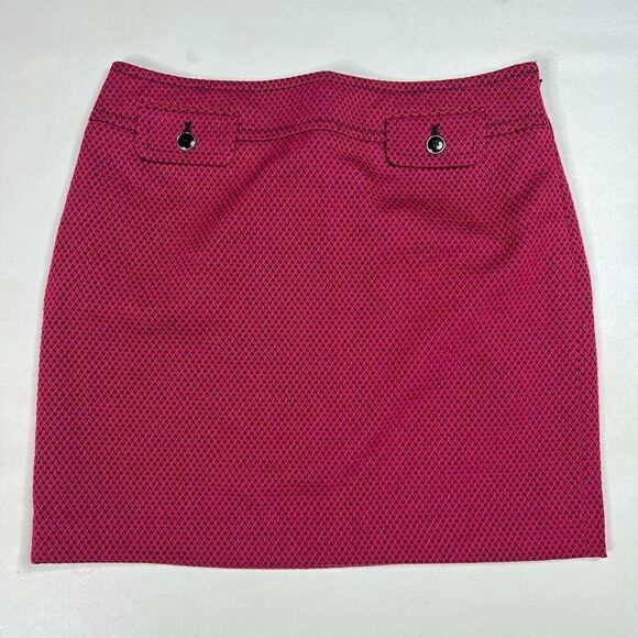 Ann Taylor Loft | Pink/Back Skirt Size 8 Petite - Picture 1 of 5
